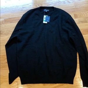 Club room cashmere sweater black size large. New!